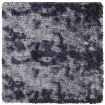 Hoogpolig vloerkleed NAVARRA 200x200 cm polyester donkergrijs