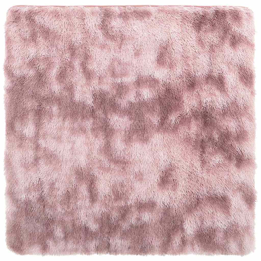Hoogpolig vloerkleed NAVARRA 200x200 cm polyester stoffig roze