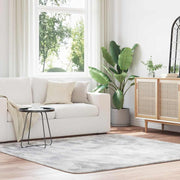 Vloerkleed 200x200 cm polyester lichtgrijs
