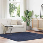 High-pile rug NAVARRA 200x200 cm polyester navy blue