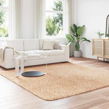 Hoogpolig vloerkleed NAVARRA 240x240 cm polyester beige
