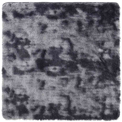 Hoogpolig vloerkleed NAVARRA 240x240 cm polyester donkergrijs