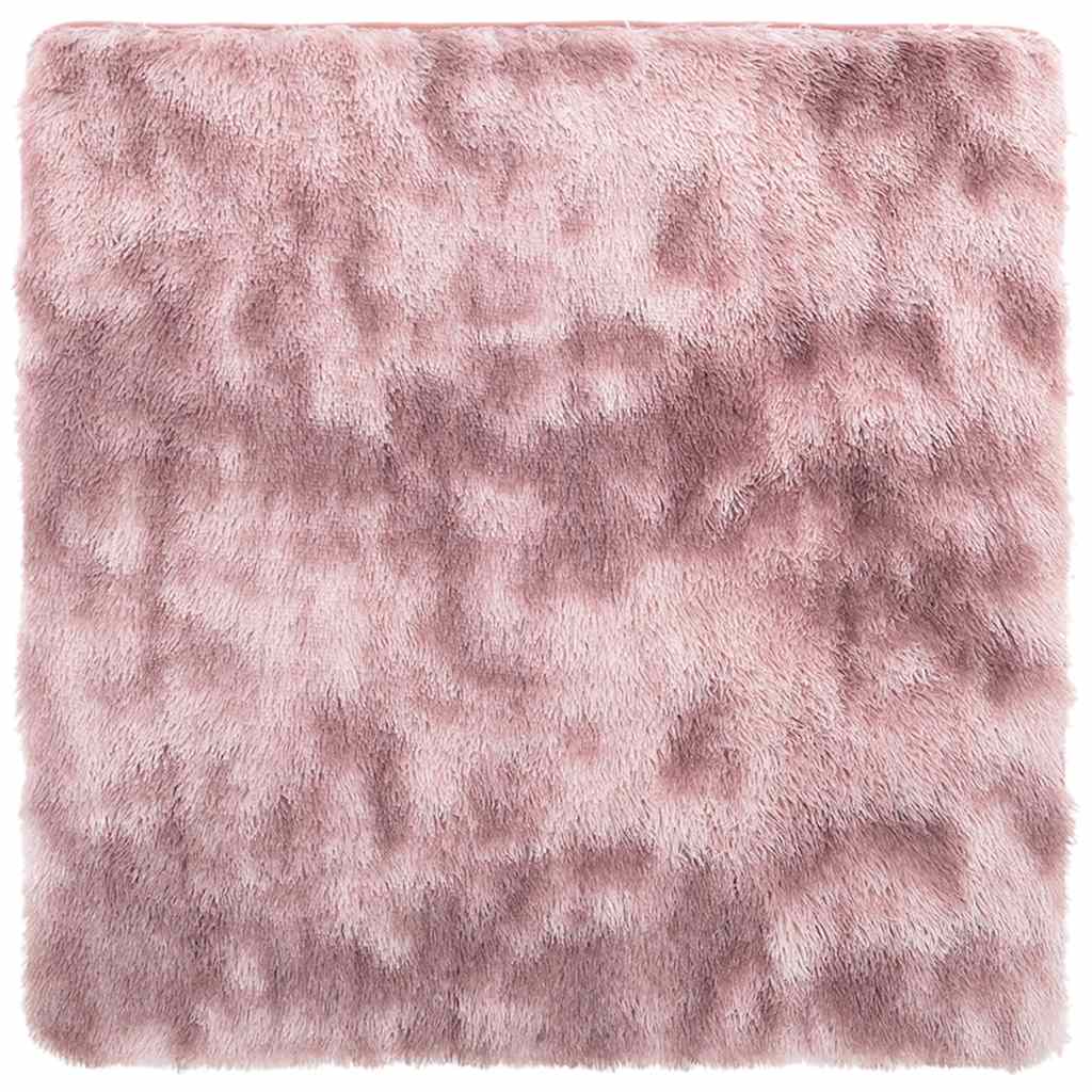 Hoogpolig vloerkleed NAVARRA 240x240 cm polyester stoffig roze