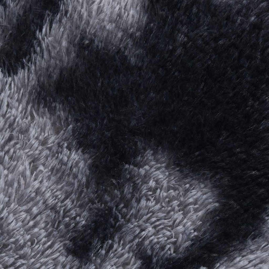 Hoogpolig vloerkleed NAVARRA 100x100 cm polyester donkergrijs