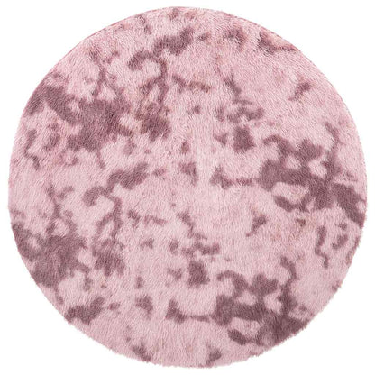 Hoogpolig vloerkleed NAVARRA 100x100 cm polyester stoffig roze