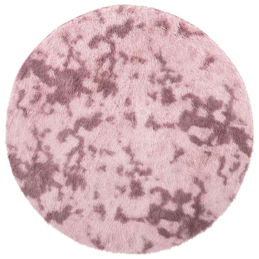 Hoogpolig vloerkleed NAVARRA 100x100 cm polyester stoffig roze