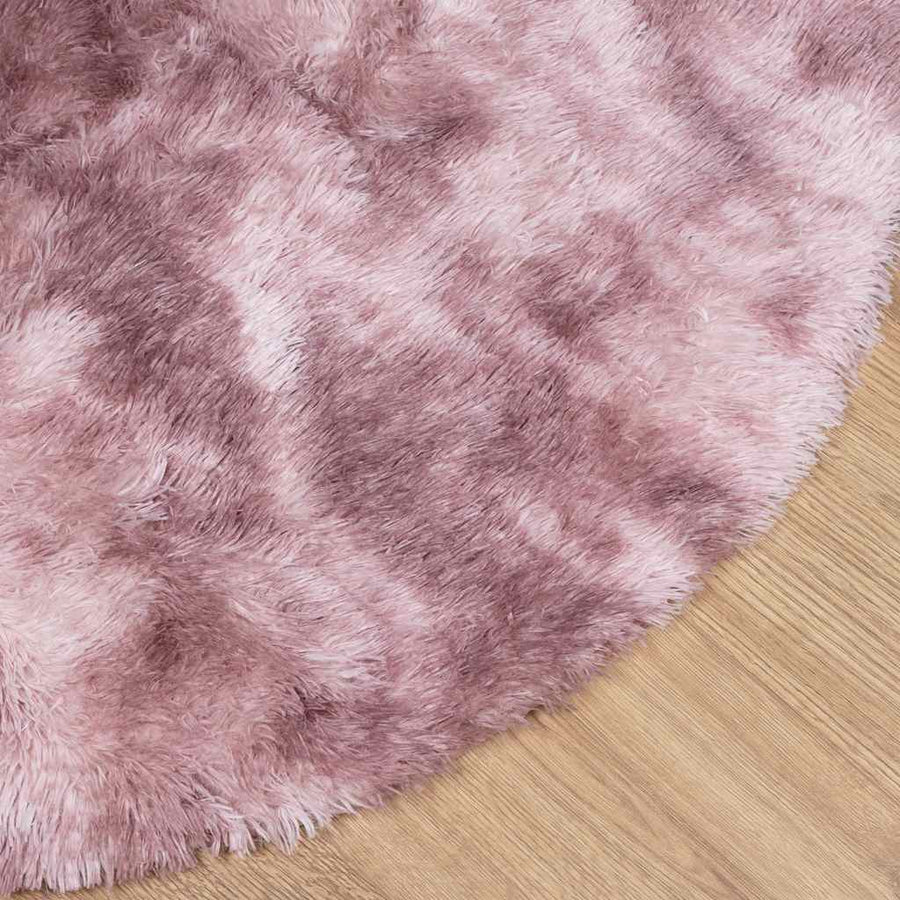 Hoogpolig vloerkleed NAVARRA 100x100 cm polyester stoffig roze