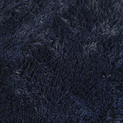 Hoogpolig Vloerkleed Navarra Polyester Marineblauw 100 x 100 cm
