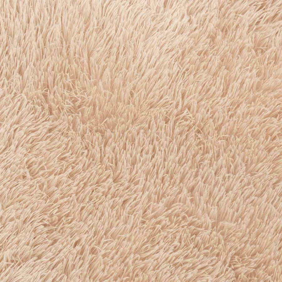 Hoogpolig vloerkleed NAVARRA 120x120 cm polyester beige