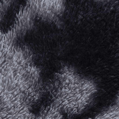 Hoogpolig vloerkleed NAVARRA 120x120 cm polyester donkergrijs