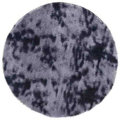 Hoogpolig vloerkleed NAVARRA 160x160 cm polyester donkergrijs