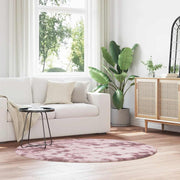 Vloerkleed 160x160 cm stoffig roze polyester