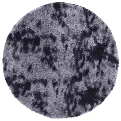 Hoogpolig vloerkleed NAVARRA 200x200 cm polyester donkergrijs