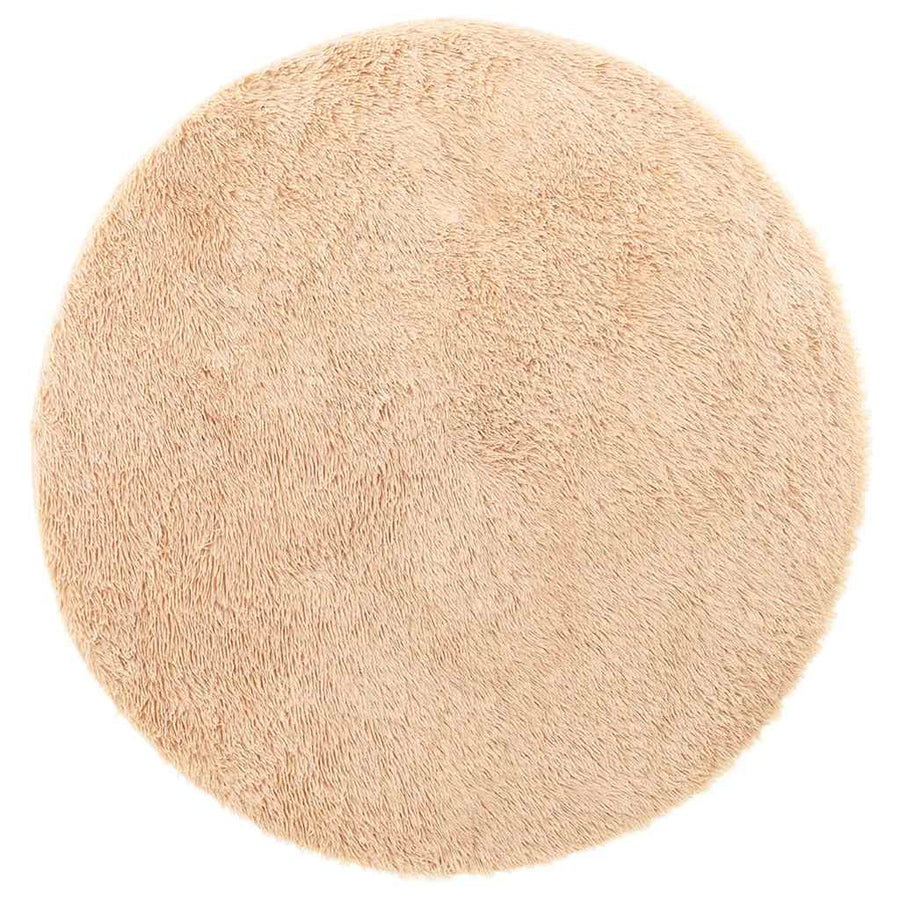 Hoogpolig vloerkleed NAVARRA 240x240 cm polyester beige