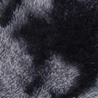 Hoogpolig vloerkleed NAVARRA 240x240 cm polyester donkergrijs