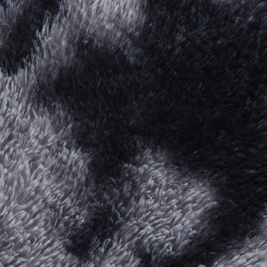Hoogpolig vloerkleed NAVARRA 240x240 cm polyester donkergrijs