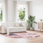 High pile rug NAVARRA 240x240 cm polyester dusty pink