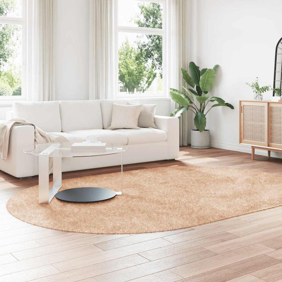 Hoogpolig vloerkleed NAVARRA 300x200 cm polyester beige