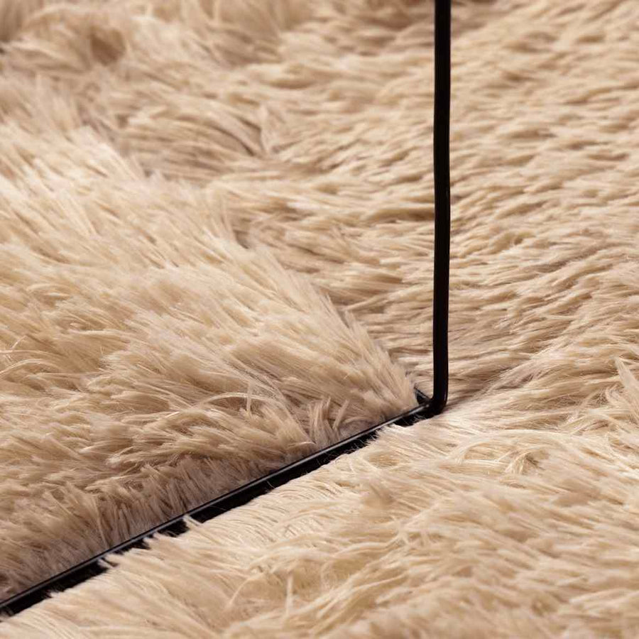 Hoogpolig vloerkleed NAVARRA 300x200 cm polyester beige