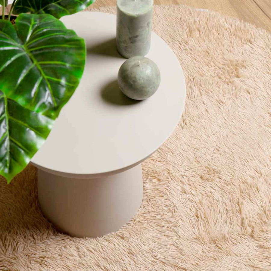 Hoogpolig vloerkleed NAVARRA 300x200 cm polyester beige