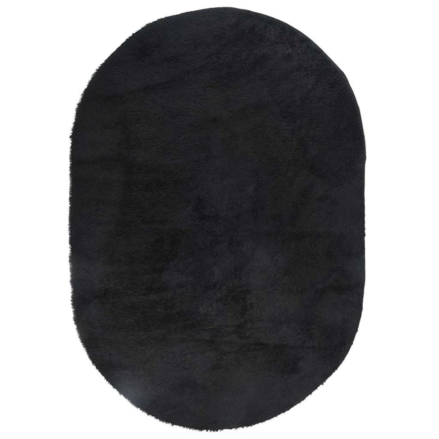 Hoogpolig vloerkleed NAVARRA 300x200 cm polyester zwart