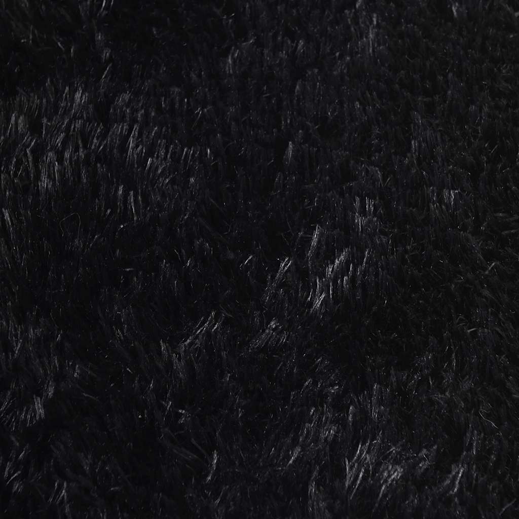 Hoogpolig vloerkleed NAVARRA 300x200 cm polyester zwart