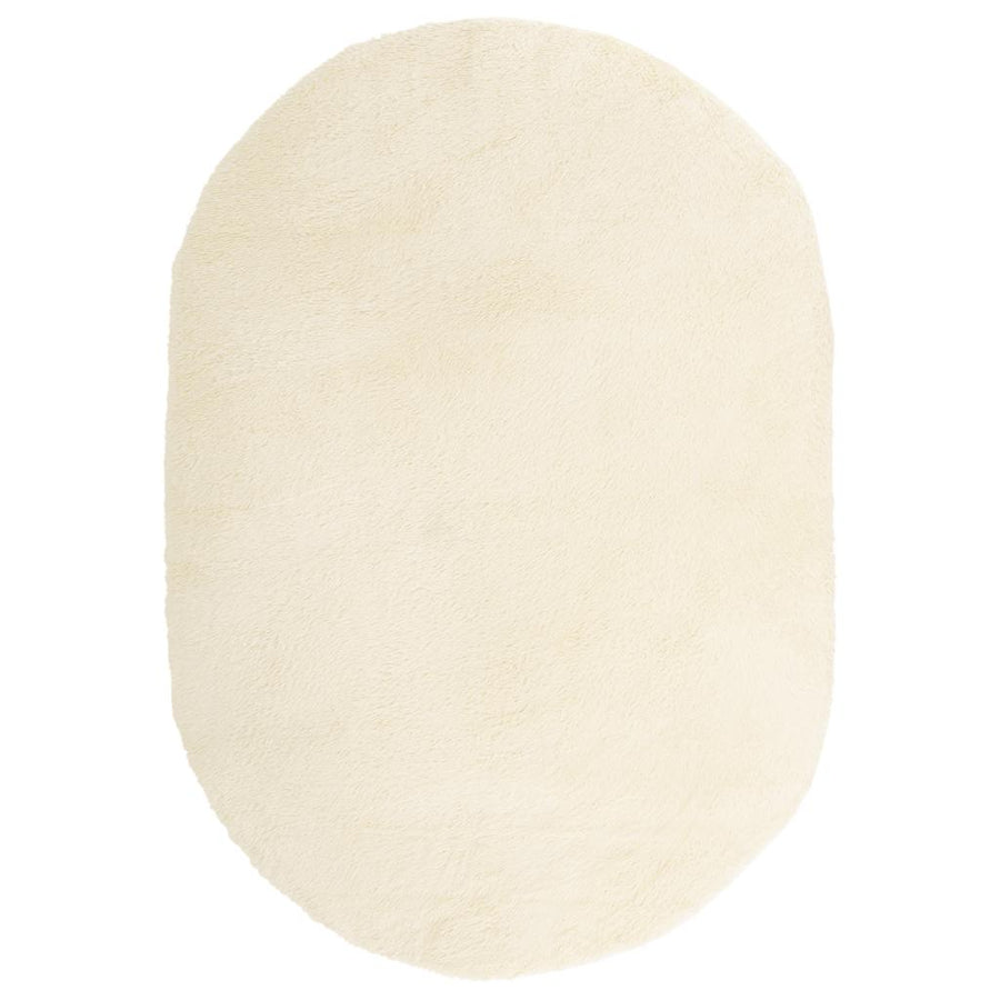 Hoogpolig vloerkleed NAVARRA 300x200 cm polyester crèmekleurig
