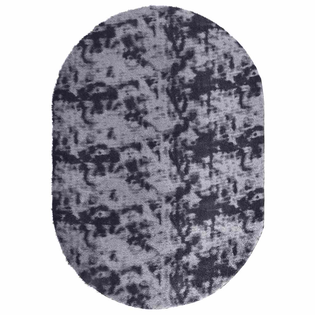 Hoogpolig vloerkleed NAVARRA 300x200 cm polyester donkergrijs