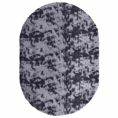 Hoogpolig vloerkleed NAVARRA 300x200 cm polyester donkergrijs