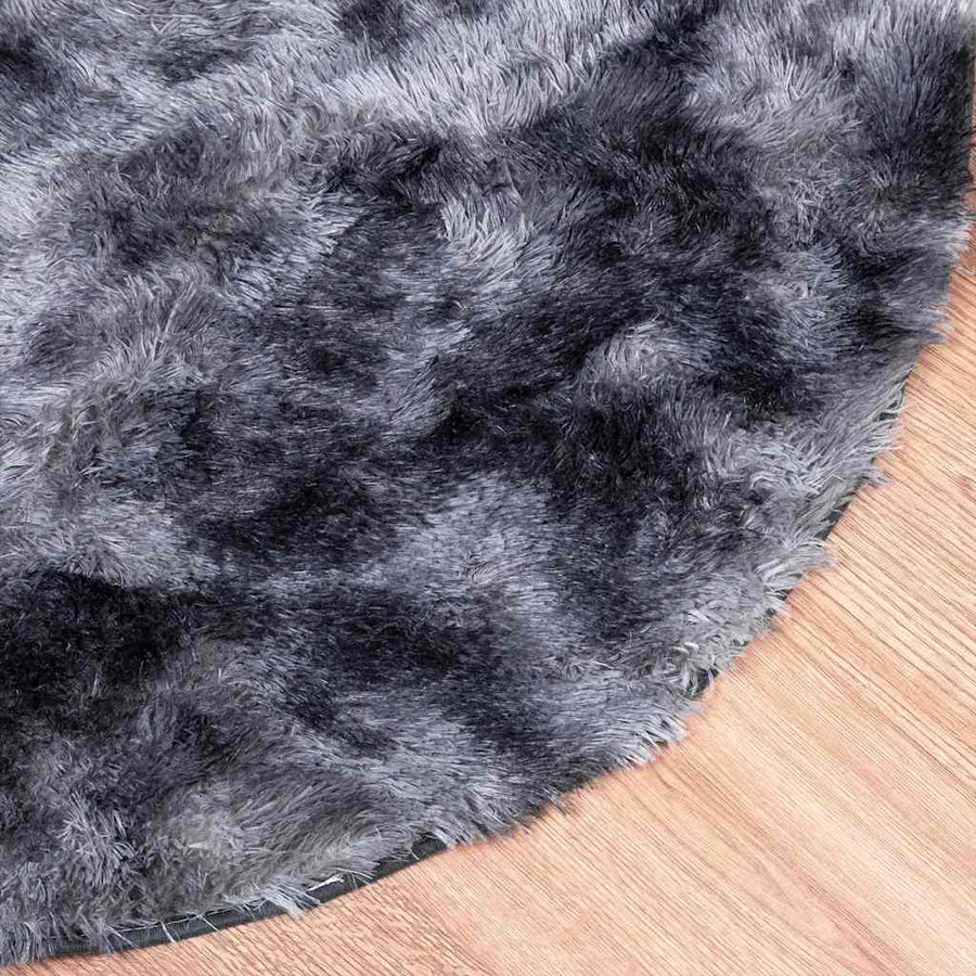 Hoogpolig vloerkleed NAVARRA 300x200 cm polyester donkergrijs