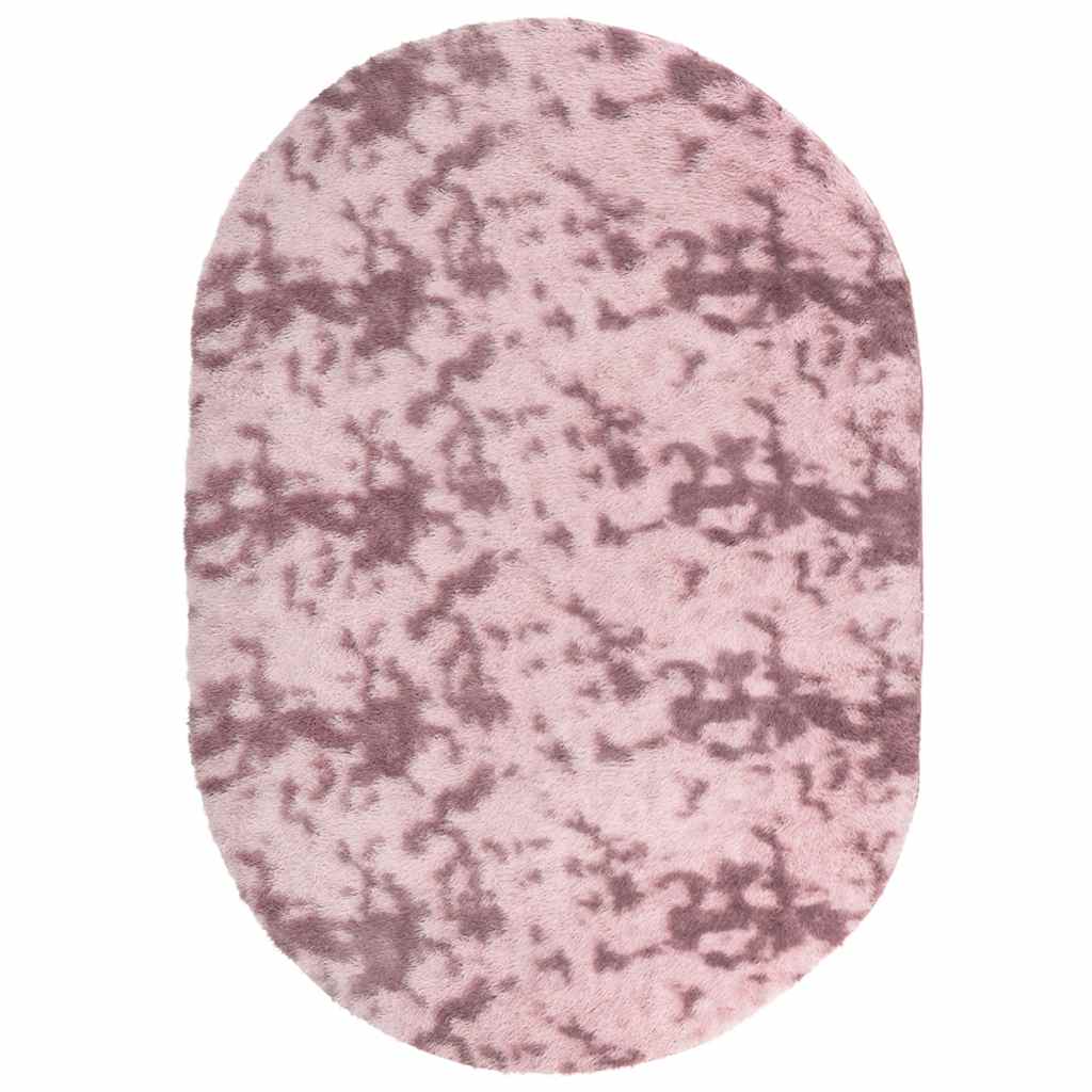 Hoogpolig vloerkleed NAVARRA 300x200 cm polyester stoffig roze