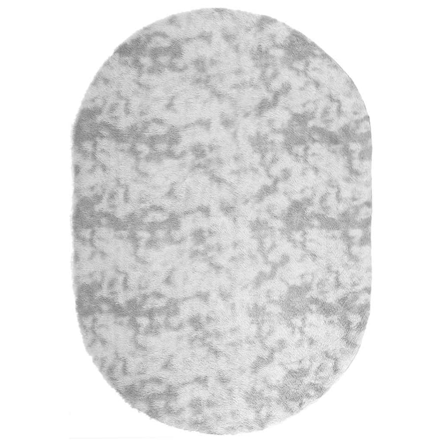 Hoogpolig vloerkleed NAVARRA 300x200 cm polyester lichtgrijs