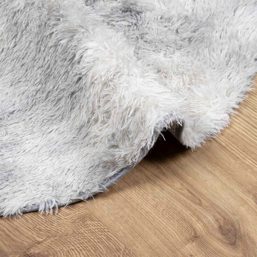 Hoogpolig vloerkleed NAVARRA 300x200 cm polyester lichtgrijs