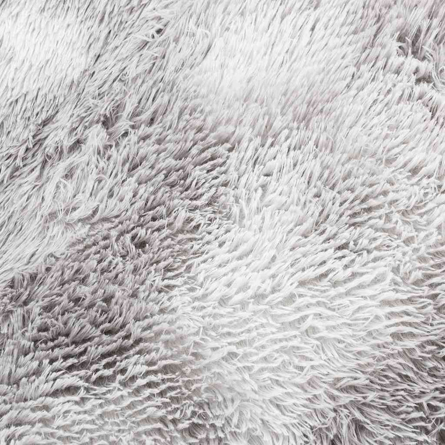 Hoogpolig vloerkleed NAVARRA 300x200 cm polyester lichtgrijs