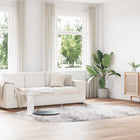 High-pile rug NAVARRA 300x200 cm polyester light grey