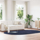 Vloerkleed hoogpolig 300x200 cm polyester marineblauw