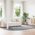 Vloerkleed ovaal 300x200 cm zilvergrijs polyester
