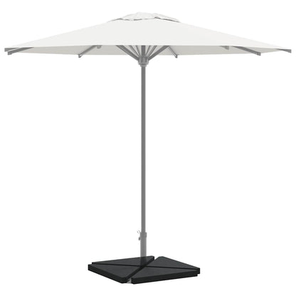 Parasolvoetplaten 4 St Driehoekig 14 Kg Graniet Zwart