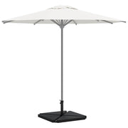 Parasolvoeten set 5-delig graniet staal zwart