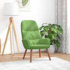 Relaxstoel fluweel lichtgroen 70x77x98 cm