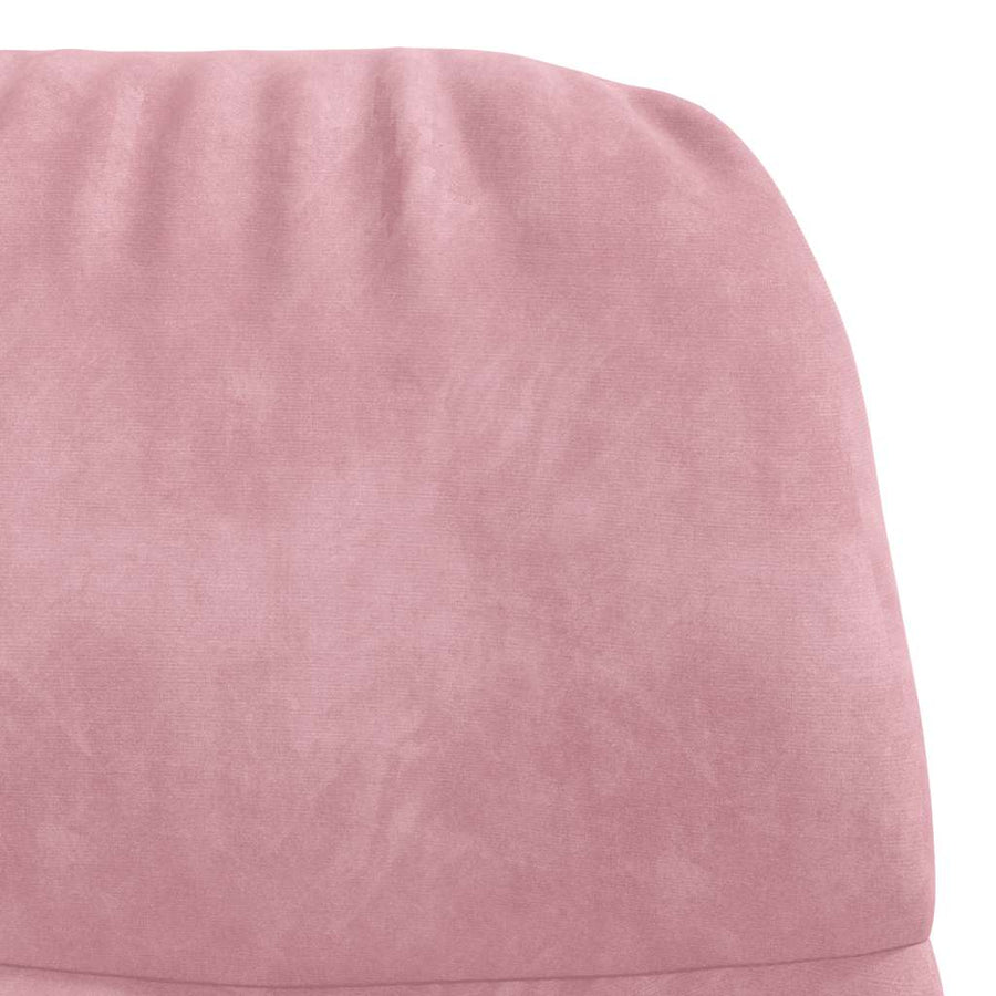 Relaxstoel fluweel roze