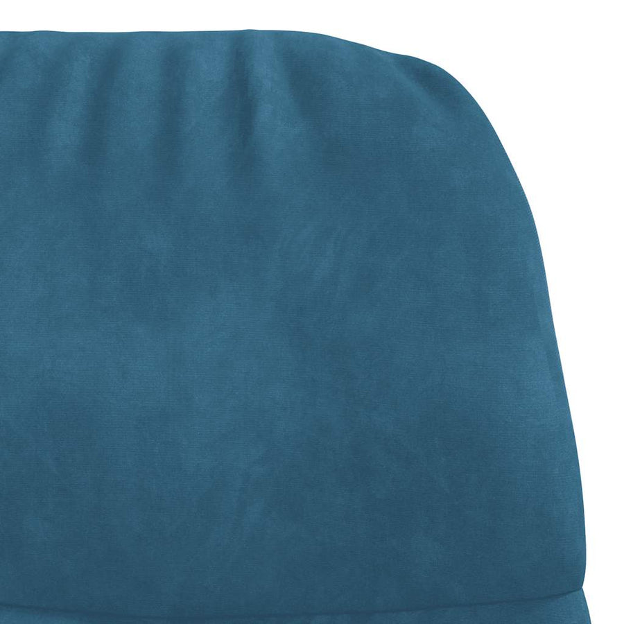 Relaxstoel Fluweel 1 Blauw