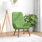 Relaxstoel fluweel 70x77x94 cm lichtgroen