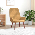 Relaxstoel fluweel bruin