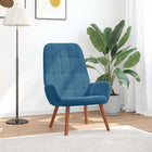 Relaxstoel fluweel blauw 70x77x94 cm