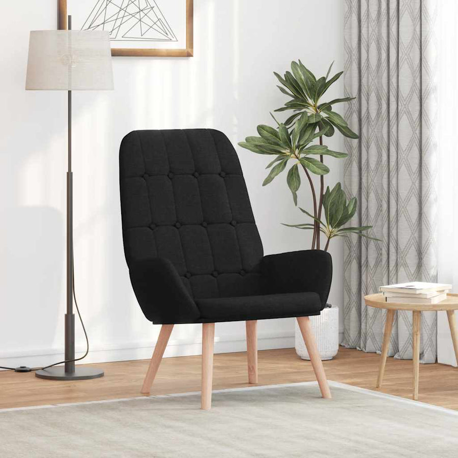 Relaxstoel Stof 1 Zwart