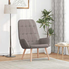 Relaxstoel stof taupe 70x77x94 cm