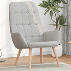 Relaxstoel stof 70x77x94 cm wolk grijs
