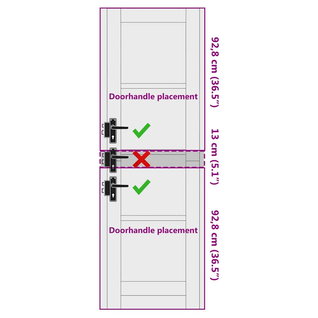 Binnen Deur ORKDAL Wit 61 x 198,5 cm Multiplex