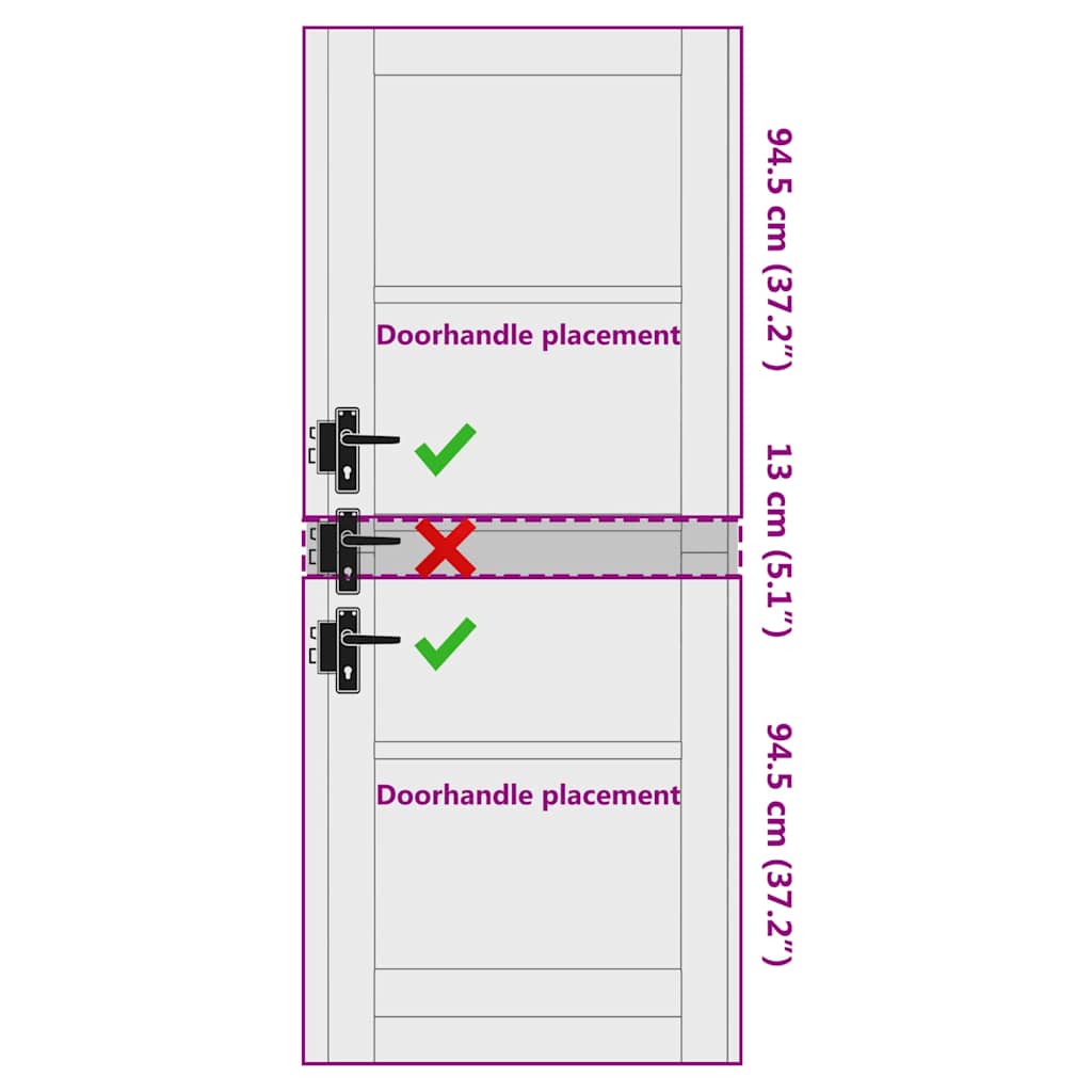 Binnen Deur ORKDAL Wit 78 x 202 cm Multiplex